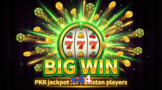 Big win animation on X44 slot game